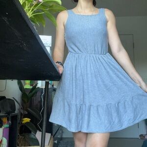 Ribbed Grey Dress🩶